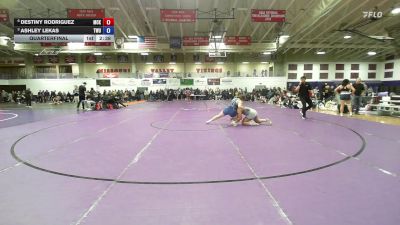 180 lbs Quarterfinal - Ashley Lekas, Texas Wesleyan vs Destiny Rodriguez, McKendree University