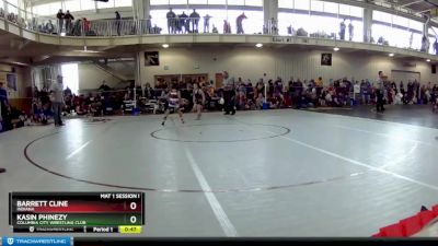 65 lbs Cons. Semi - Kasin Phinezy, Columbia City Wrestling Club vs Barrett Cline, Indiana