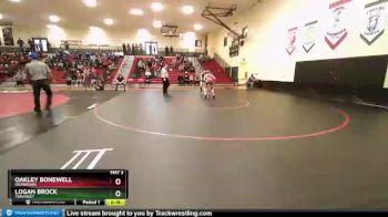 152 lbs Cons. Round 1 - Logan Brock, Tonasket vs Oakley Bonewell, Okanogan