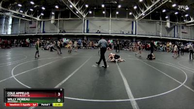 56 lbs Round 5 (10 Team) - Cole Appello, U2 Uprising Black vs Willy Moreau, Doughboy