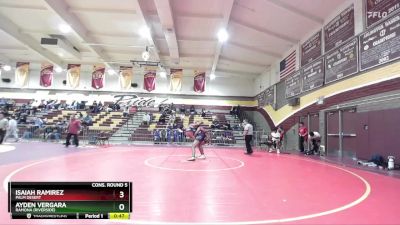 144 lbs Cons. Round 5 - Isaiah Ramirez, Palm Desert vs Ayden Vergara, Ramona (Riverside)