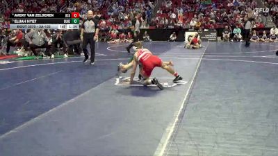 3A-132 lbs Cons. Semi - Elijah Hyet, Dubuque Hempstead vs Avery Van Zelderen, Dallas Center-Grimes