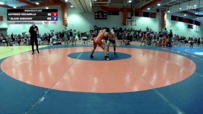 144 lbs Quarterfinal - Blake Gregory, New Kent Youth Wrestling vs Alfonso Escamilla, Guerrilla Wrestling (GWA)