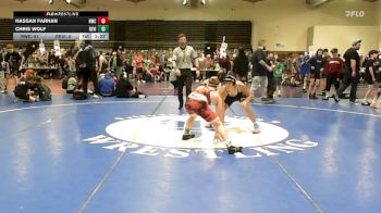 111 lbs Rr Rnd 3 - Hassan Farhan, Ruthless Blue - MSE vs Chris Wolf, Revival Oange