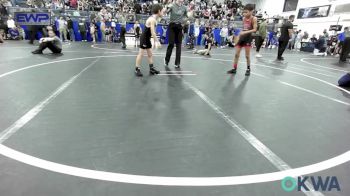 64/67 lbs Rr Rnd 1 - Emmitt Murphy, Weatherford Youth Wrestling vs Braxton Richardson (64), Tecumseh Youth Wrestling