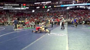 2A-132 lbs Quarterfinal - Colt Boyles, Burlington Notre Dame vs Linden Phetxoumphone, Clarion-Goldfield-Dows