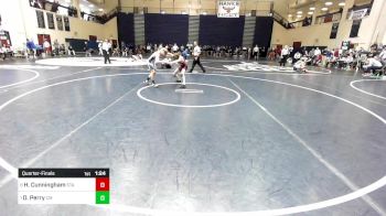 133 lbs Quarterfinal - Hayden Cunningham, State College vs Dalton Perry, Central Mountain