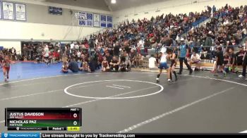 70 lbs 3rd Place Match - Justus Davidson, Simi Valley vs Nicholas Paz, Fortitude