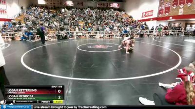 160 lbs Champ. Round 2 - Logan Ketterling, Campbell County vs Logan Mendoza, Thunder Basin High School