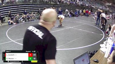 126 lbs Semis & 1st Wrestleback (8 Team) - Sage Mosier, Team Texas Red vs Loyalty Lockett, Oklahoma Elite