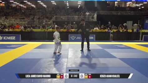 Kenzo Adam Khaleel vs Luca James David Marino 2025 Pan Kids Jiu-Jitsu IBJJF Championship