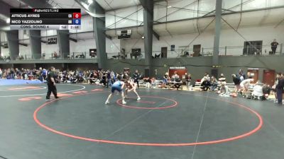 Junior Boys FS - 150 lbs Cons. Round 4 - Atticus Ayres, CA vs Nico Yazzolino, OR