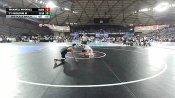 Boys 2A 144 lbs 3rd Place Match - Ty Satiacum Jr, Orting vs Maxwell Woodall, Marysville Pilchuck