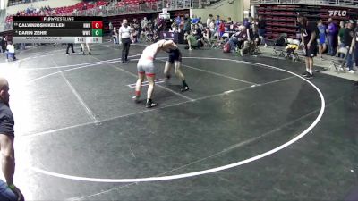 105 lbs Cons. Round 5 - Darin Zehr, Wrestling With Character vs CalvinJosh Kellen, Nebraska Wrestling Academy