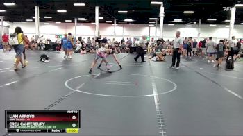 92 lbs Round 3 - Liam Arroyo, Unattached vs Creu Canterbury, American Dream Wrestling Club