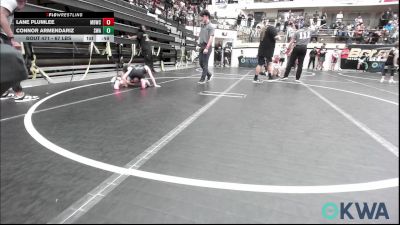 67 lbs Consolation - Lane Plumlee, Mustang Bronco Wrestling Club vs Connor Armendariz, Shelton Wrestling Academy