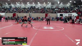 123 lbs Champ. Round 1 - Vania Hernandez, Lafayette Jeff vs Alexes Spaulding, Columbia City