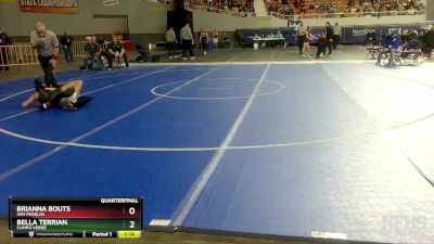 120 lbs Quarterfinal - Bella Terrian, Campo Verde vs Brianna Bouts, San Pasqual