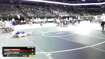 126 Class 1 lbs Semifinal - Charlie Robinson, Centralia vs Augustus Heintz, Rock Port