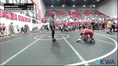 106 lbs Rr Rnd 4 - Johnny Ralston, Chandler Takedown Club vs Kingston Hartfield 1, OKC Saints Wrestling