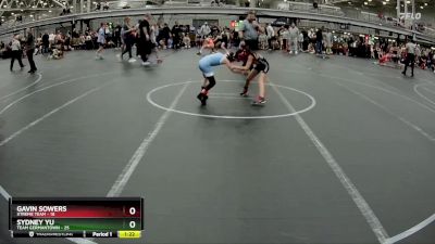 52 lbs Round 1 (6 Team) - Gavin Sowers, Xtreme Team vs Sydney Yu, Team Germantown