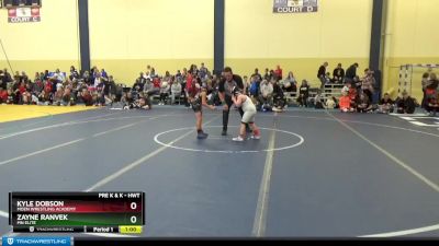 Round 2 - Zayne Ranvek, MN Elite vs Kyle Dobson, Moen Wrestling Academy