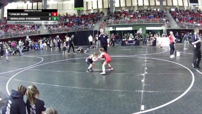 58-63 lbs Quarterfinal - Berkleigh Steinmetz, Arlington Eagles vs Lynlee Rork, 2TG (Girls)