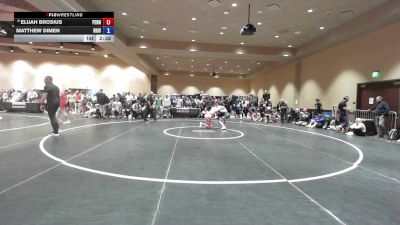 144 lbs Champ. Round 3 - Elijah Brosius, Pennsylvania vs Matthew Dimen, Rhode Island