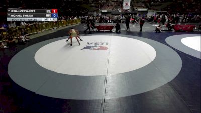 120 lbs Champ. Rd Of 64 - Jasiah Cervantes, Beat The Streets - Los Angeles vs Michael Sweida, Friendly Hills Wrestling Club