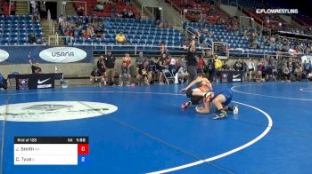 132 lbs Rnd Of 128 - Jessie Smith, Wyoming vs Caine Tyus, Illinois