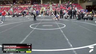 100 lbs 5th Place Match - Teague Munson, Ark City Takedown Wrestling Cl vs Hunter Pankey, Tonganoxie Wrestling Club