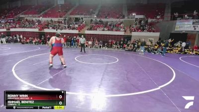 285 lbs Quarters & 1st Wb (16 Team) - Ronny Winn, Midlothian Heritage vs Ishmael Benitez, Lubbock