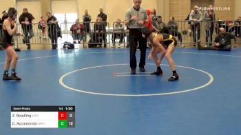 85 lbs Semifinal - Zachary Beadling, Apex MS vs Danny Accomondo, Empire MS