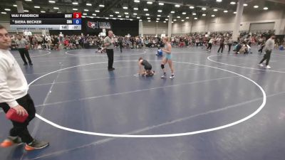 105 lbs 7th Place Match - Wai Fandrich, Montana vs Siera Becker, Sebolt Wrestling Academy