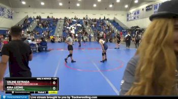 126 lbs Cons. Semi - Valine Estrada, Yucaipa Thunder Wrestling Club vs Kira Leong, Arnold O Beckman