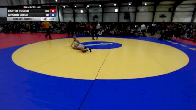 U12 FS - 82 lbs Champ. Round 1 - Carter Souser, FordDynastyWrestlingClub vs Weston Young, Elma Wrestling Club