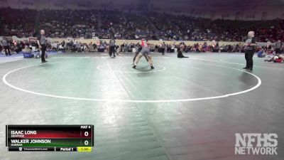 4A-165 lbs Quarterfinal - Walker Johnson, Harrah vs Isaac Long, Skiatook