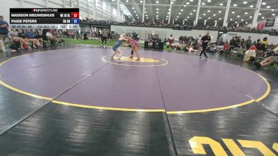 105 lbs Madison Nieuwenhuis, Michigan Blue vs Paige Peters, California Gold