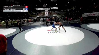 165 lbs Cons. Semis - Henry Egami vs Bailey Holman, Poway Wrestling
