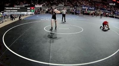 D 2 165 lbs Champ. Round 2 - William Erdelac, North DeSoto vs Gage Farmer, North Vermilion