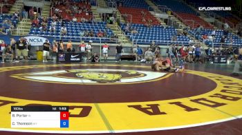 160 lbs Rnd Of 64 - Brodie Porter, Indiana vs Charlee Thomson, Wyoming