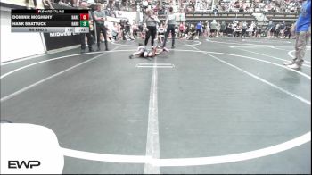 40 lbs Rr Rnd 3 - Dominic McGhghy, Darko Valley Wolfpak vs Hank Shattuck, Harrah Little League Wrestling