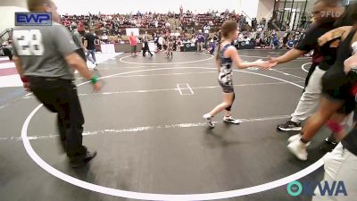 70-74 lbs Semifinal - Clementina Zapata, OKC Saints Wrestling vs Mackinley Wolf, Wolfpak Wrestling