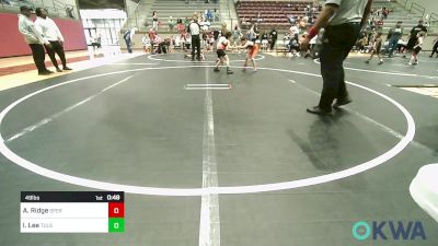 49 lbs Consi Of 4 - Able Ridge, Sperry Wrestling Club vs Isiah Lee, Tulsa North Mabee Stampede