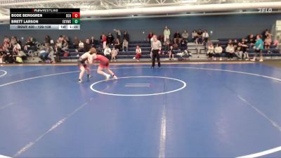 126-138 lbs Semifinal - Bode Berggren, CCO vs Brett Larson, Elm Creek Youth Wrestling Club