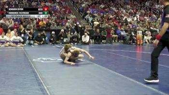 1A-120 lbs 1st Place Match - Jensen Dyer, Martensdale-St. Marys vs Hendrix Schwab, Don Bosco