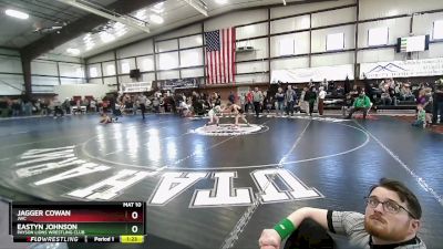 60 lbs Quarterfinal - Jagger Cowan, JWC vs Eastyn Johnson, Payson Lions Wrestling Club