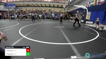 46 lbs Round Of 32 - Elijah Stimac, Bridge Creek Youth Wrestling vs Johnny Elswick, Newcastle Youth Wrestling