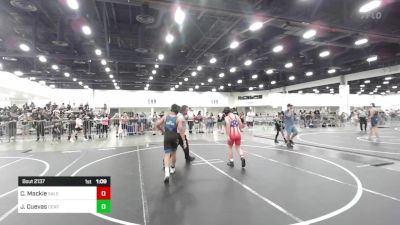 130 lbs Quarterfinal - Colton Mackie, Salem Elite Mat Club vs Jacob Cuevas, Central Coast Most Wanted