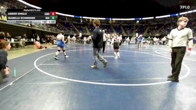 145 lbs Semifinal - Amber Dingle, Cambridge Springs vs Isabella Schneider, Hickory